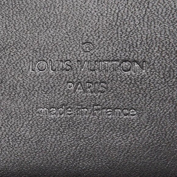 Louis Vuitton Monogram Eclipse Canvas Double Phone Pouch Crossbody Bag - Picture 10 of 12
